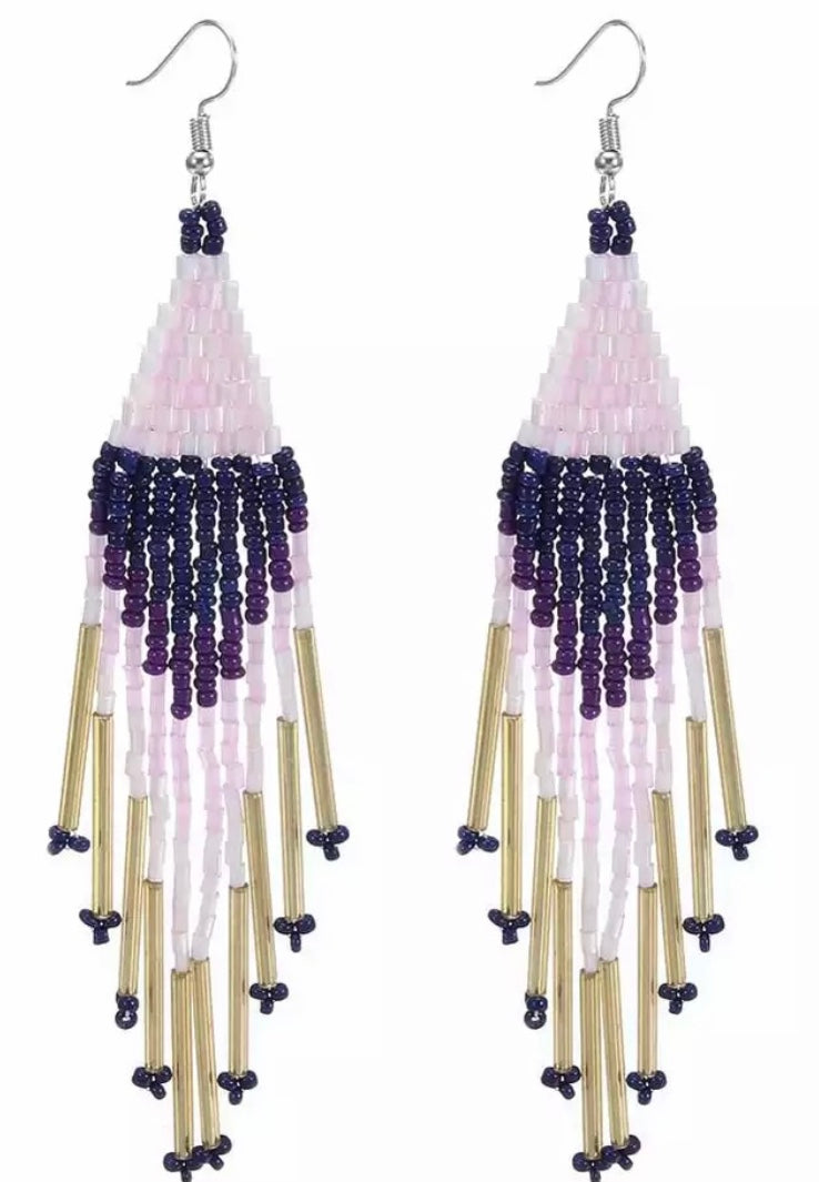 Beaded beauty earrings