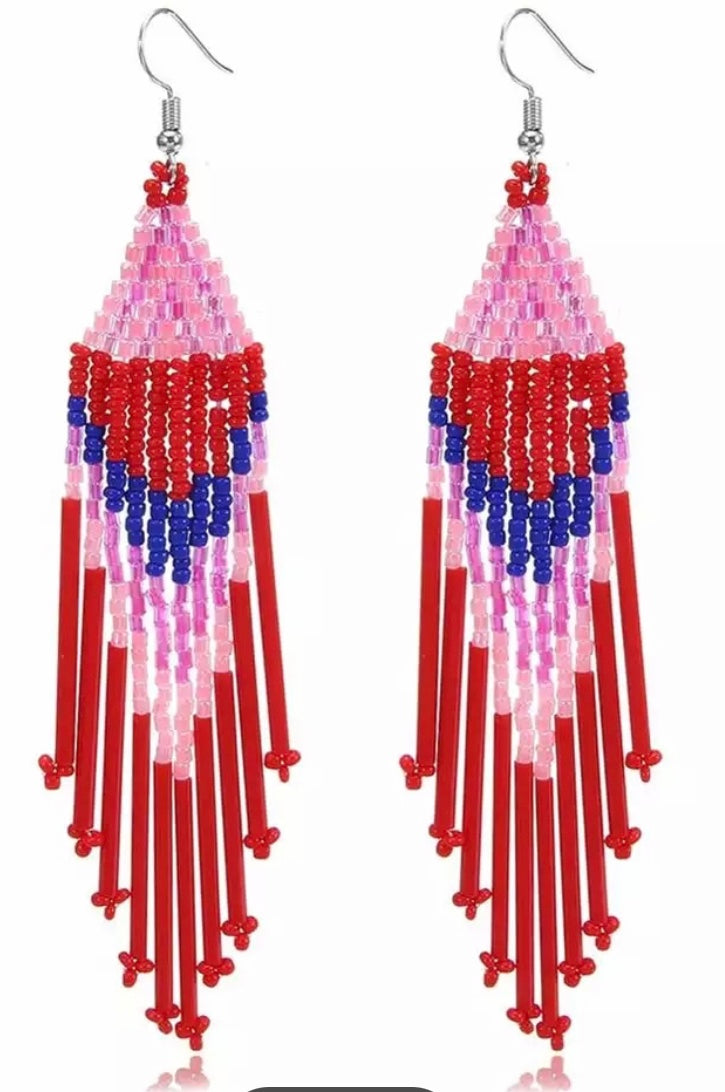 Beaded beauty earrings