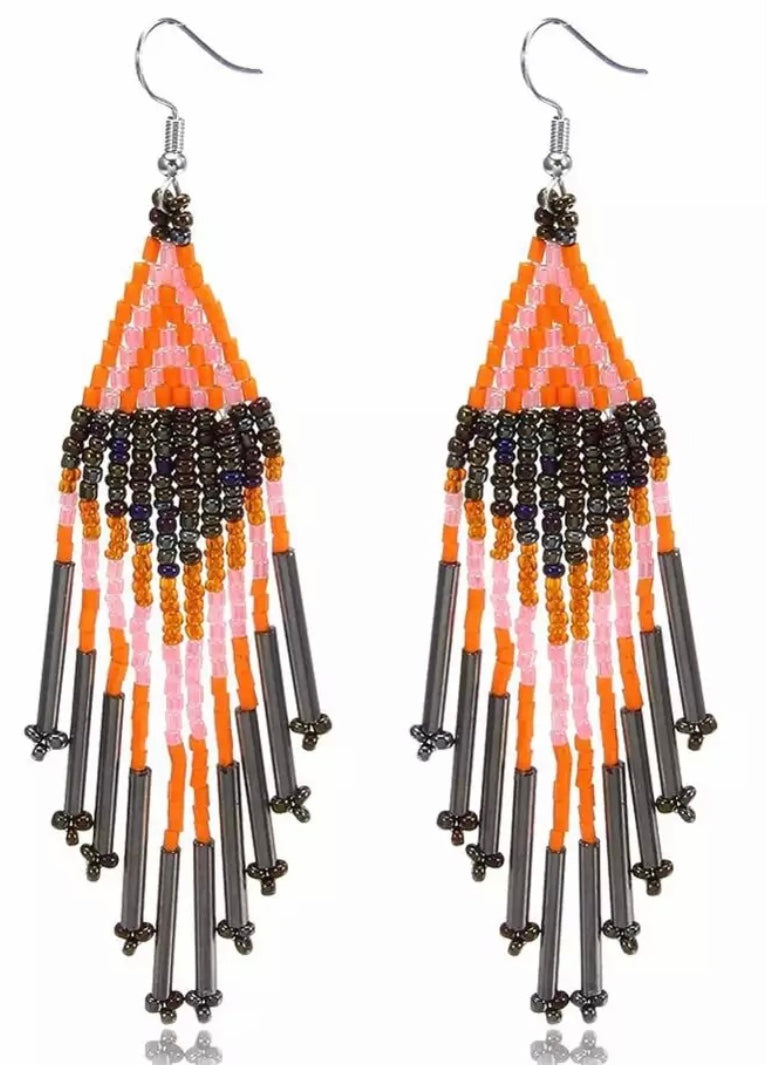 Beaded beauty earrings