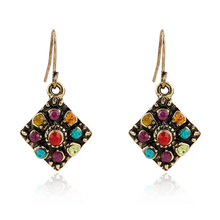 Load image into Gallery viewer, Bohemian geometric earrings
