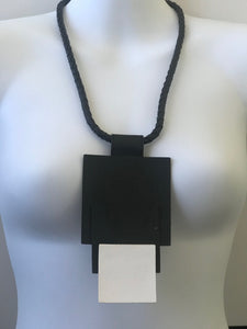 Leather Geometric Necklace